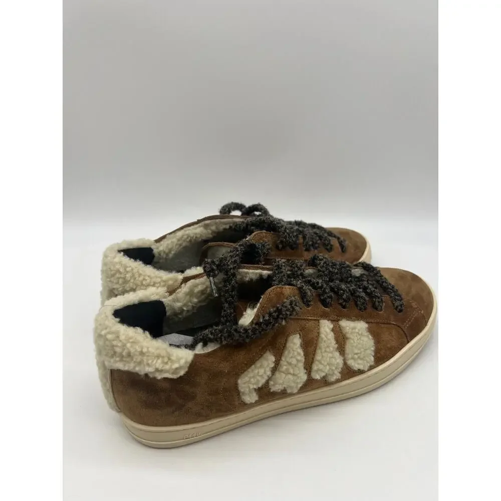 P448 Women's John Faux Shearling Suede Slavia Brown Size EU 39, US 8.5-9 Rare